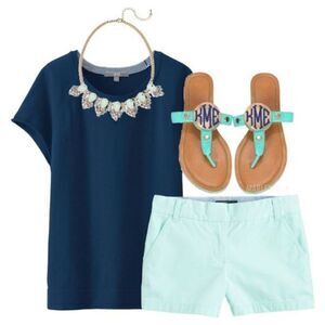 J Crew Factory Seersucker Shorts